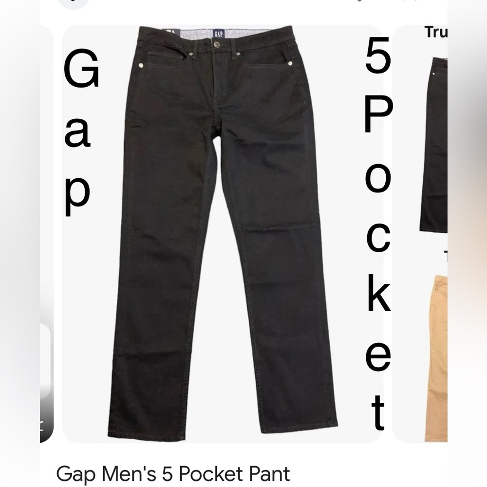 Men’s Gap five pocket pants black New